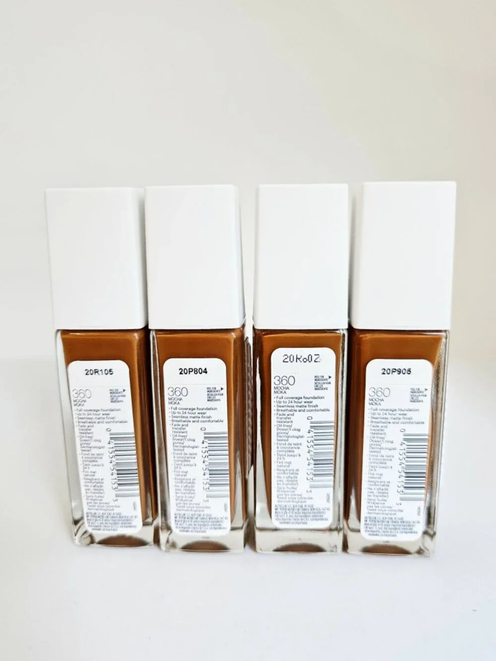 *Maybelline* Superstay Active Wear 24hr Foundation, 360 Mocha- 4 Bottles!